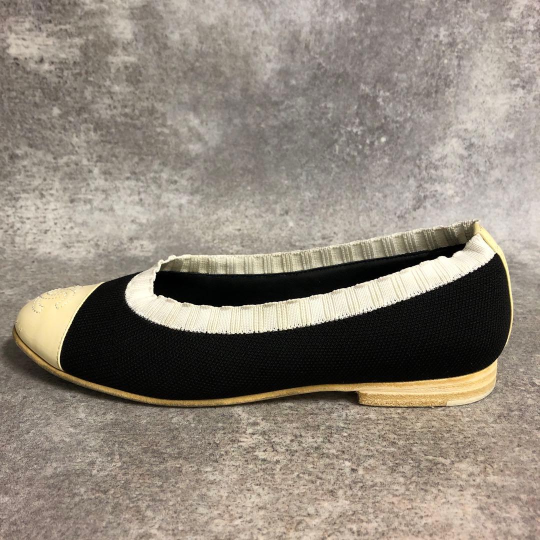 ■ CHANEL シャネル パンプス バレエシューズ G34350 ココマーク