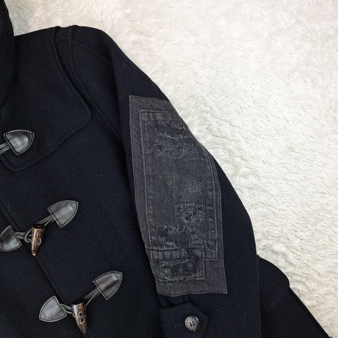 ヒステリックグラマー　デニムドッキング　ダッフルコート　ブラック　M