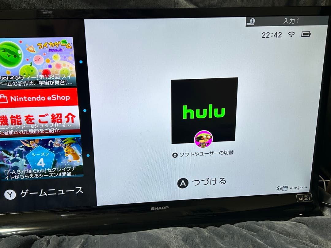 【ジャンク品扱い】SHARP AQUOS 液晶テレビ 本体　40型 40V型