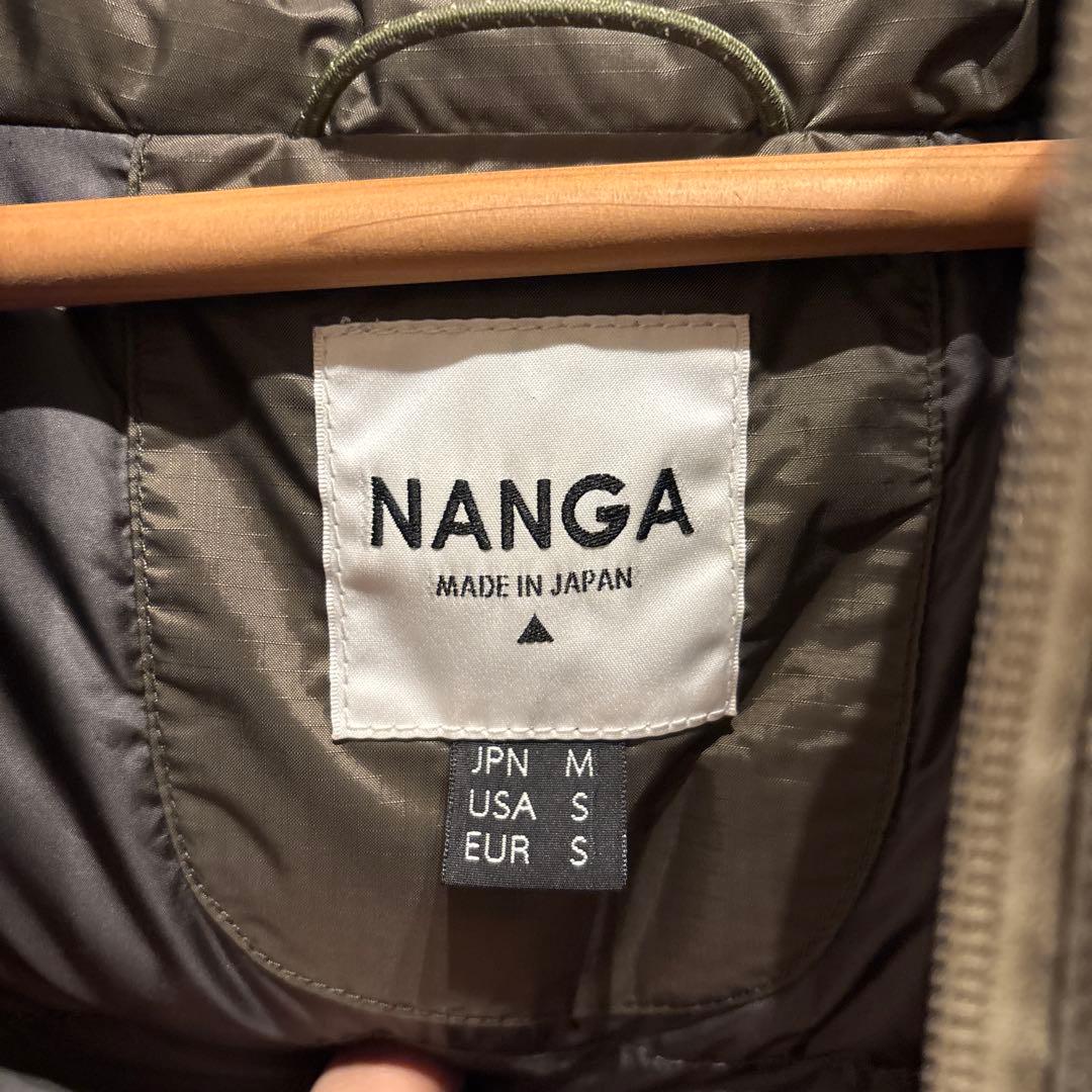hashNANGA オリーブ色 ダウンジャケット M