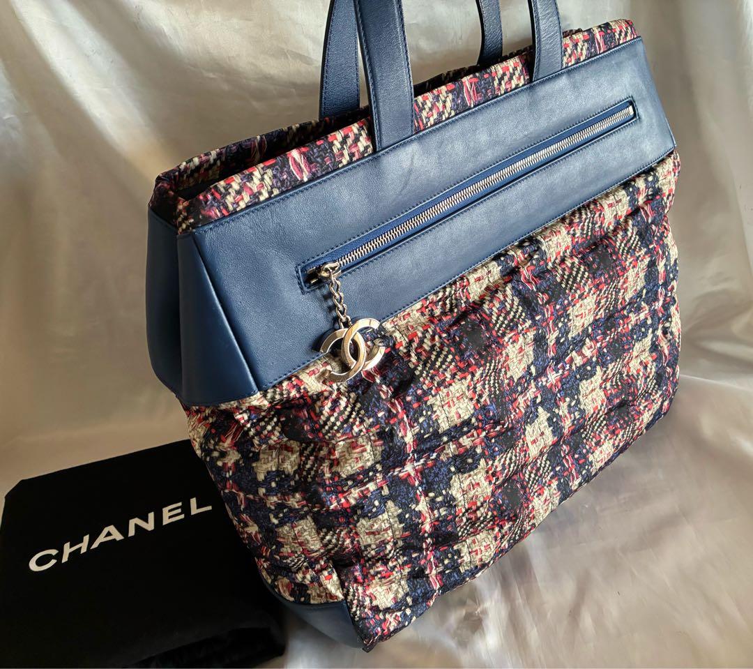yoshi 様♡CHANEL ツイード　ナイロン　トートバッグ