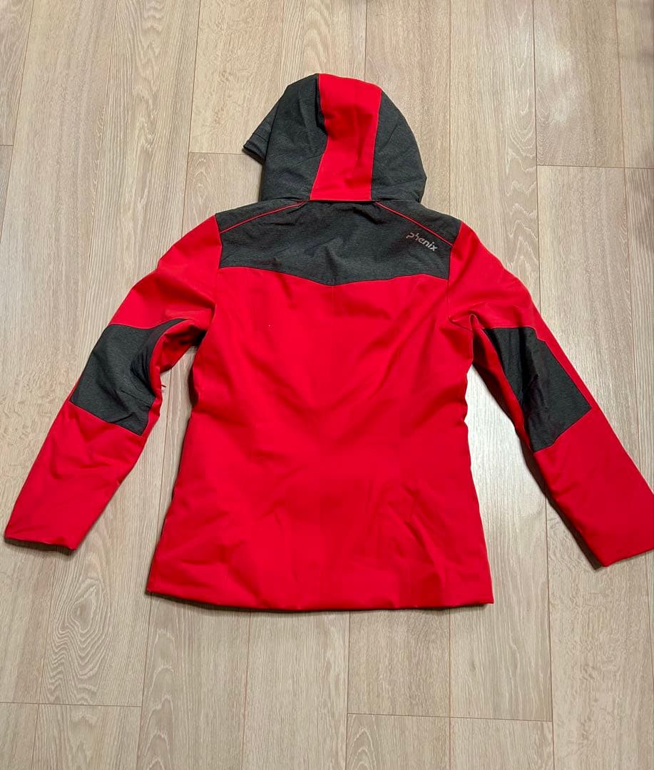 【12/6まで限定値下げ】phenix フード付きスキーウェア 女性用 レッド