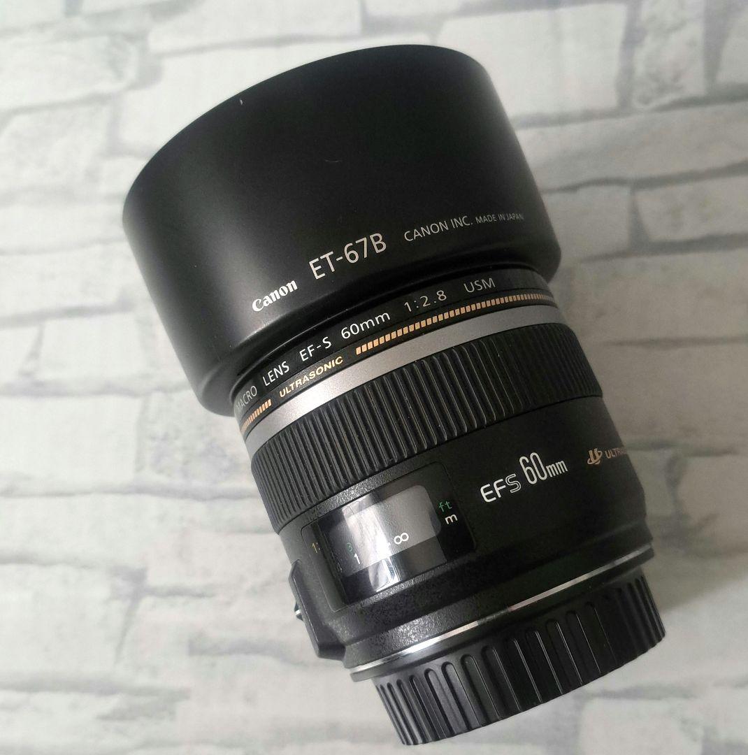 Canon EFS 60mm f/2.8 Macro USM　美品 付属品あり！