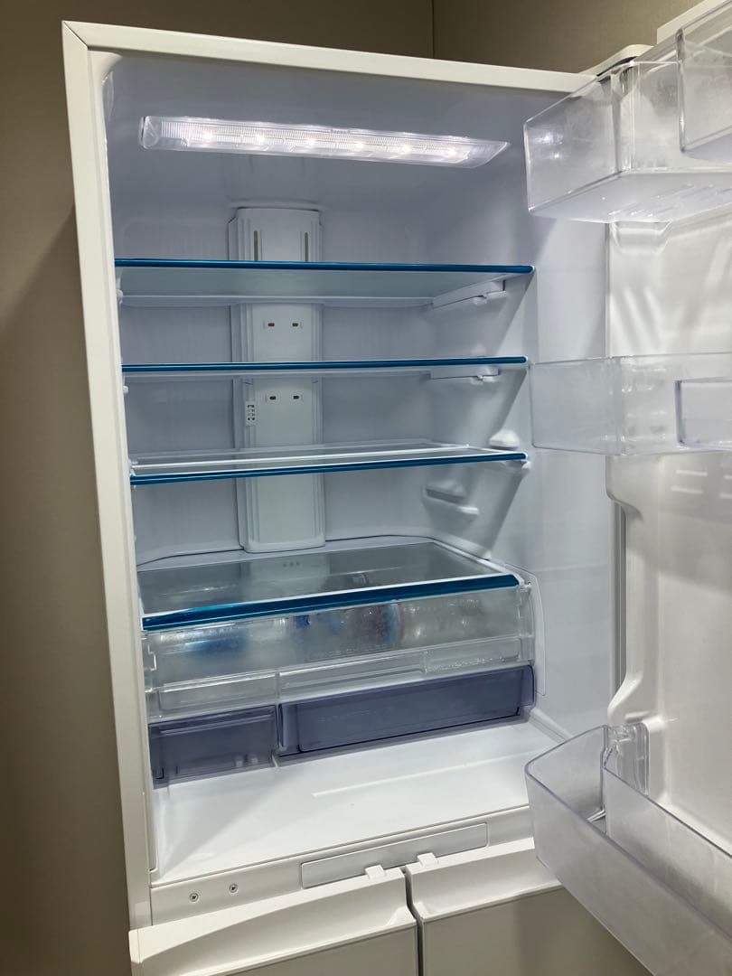 【美品】三菱電機 省エネ 4ドア冷蔵庫 ホワイト