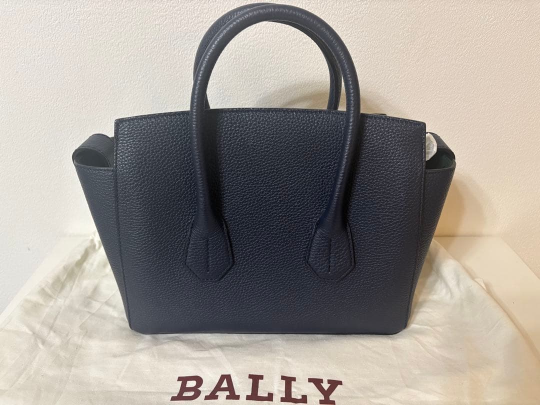 BALLY ネイビー ハンドバッグ