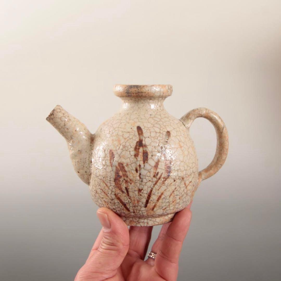 絵志野 水注 酒注 酒器 古美術 古道具 アンティーク 絵瀬戸 煎茶道具
