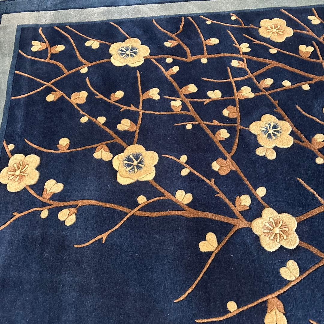 訳あり新品未使用　中国段通　建平段通90段　手織り　ウール