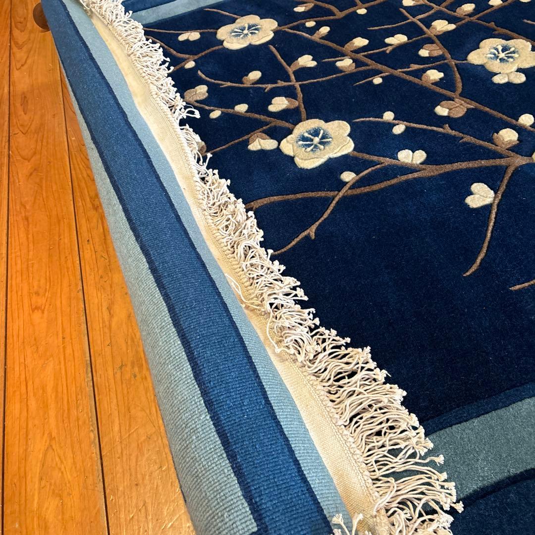 訳あり新品未使用　中国段通　建平段通90段　手織り　ウール