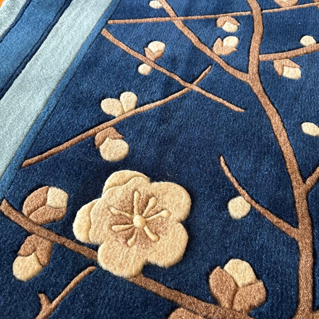 訳あり新品未使用　中国段通　建平段通90段　手織り　ウール