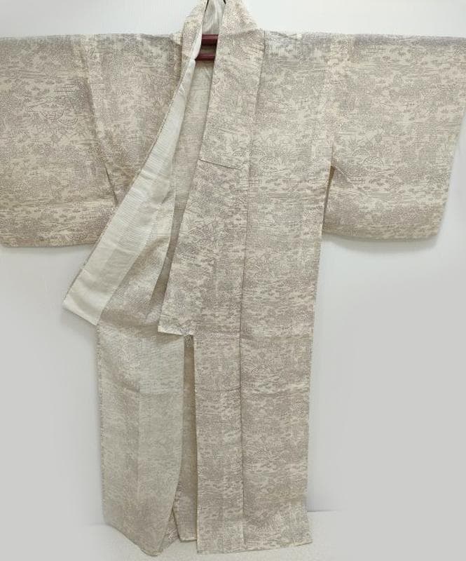 Club藤★夏 絹紅梅 小紋 浴衣 友禅文様 カジュアル 御仕立上り（3438）