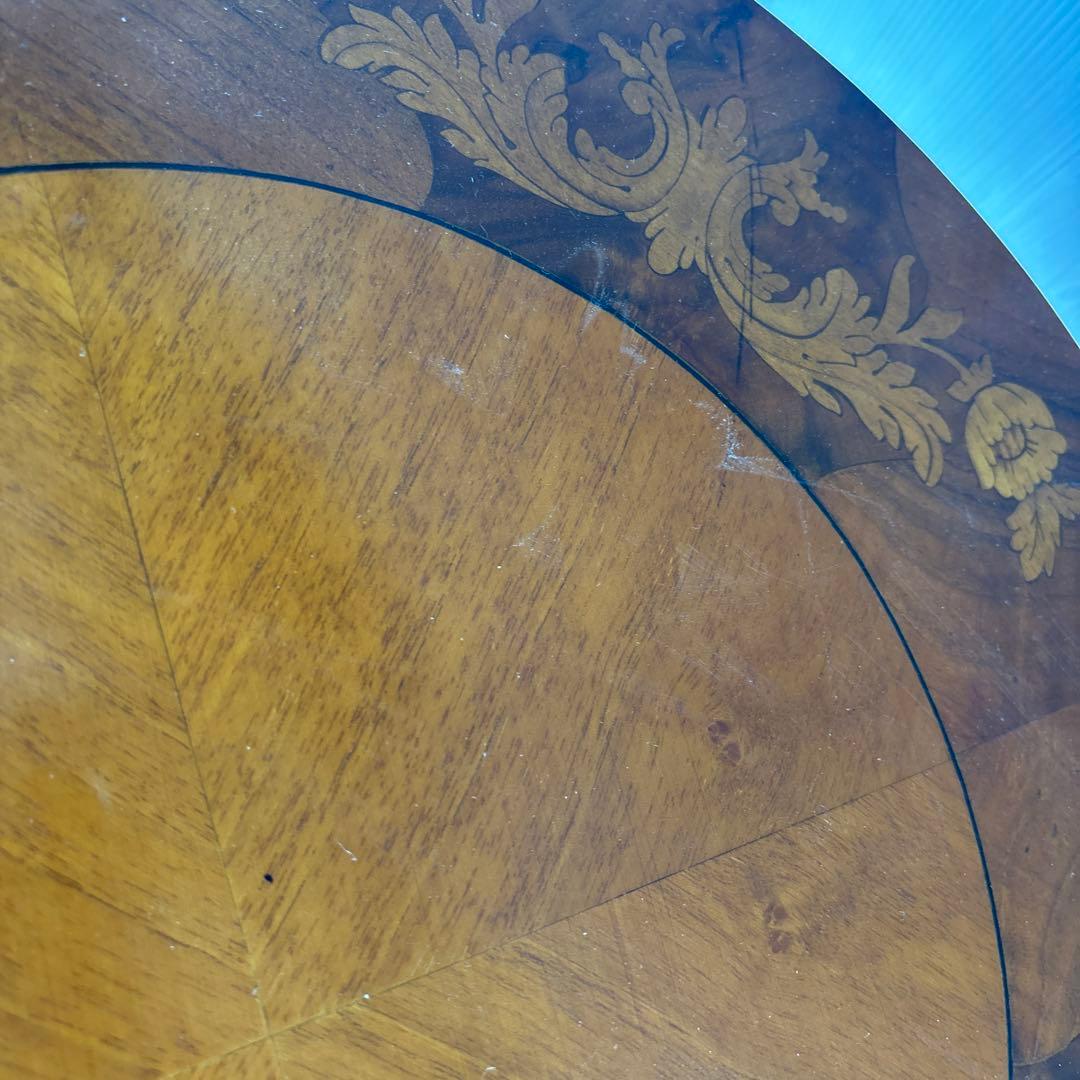 イタリア製象嵌？　サイドテーブル　花台