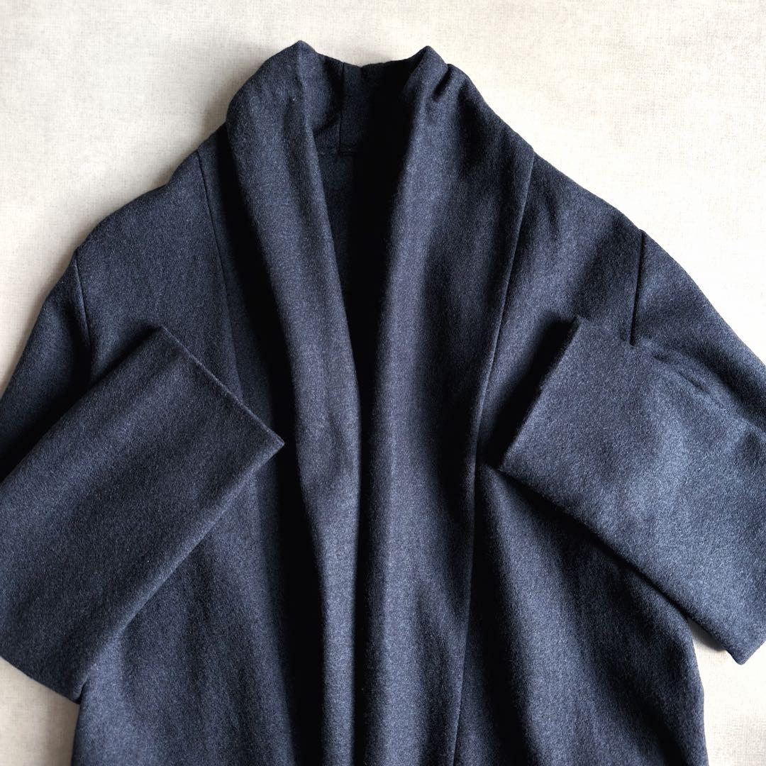 美品▲PallasPalace パラスパレス//ウールガウンコート グレー