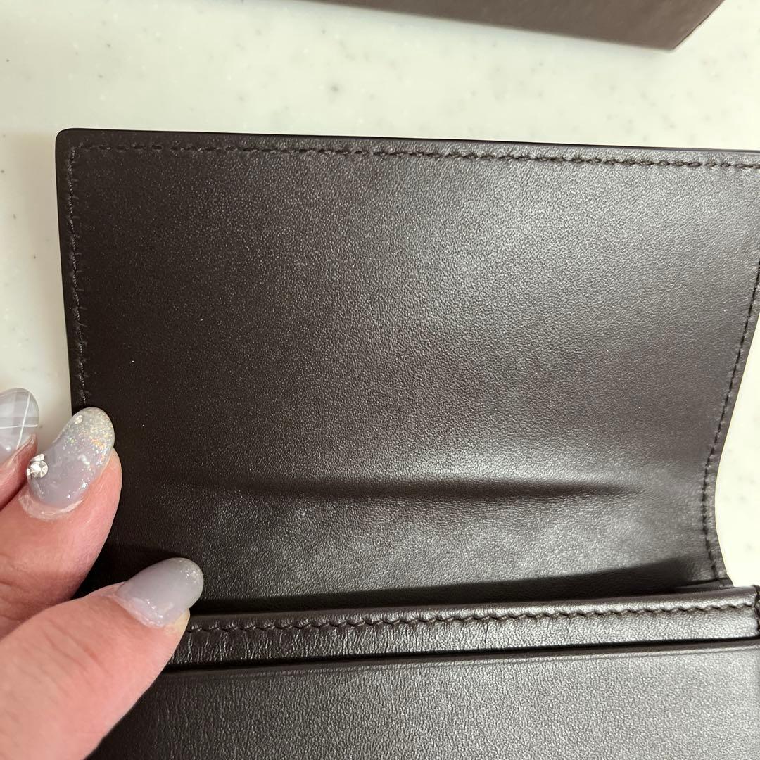 Bottega Veneta ダークブラウン 名刺入れ