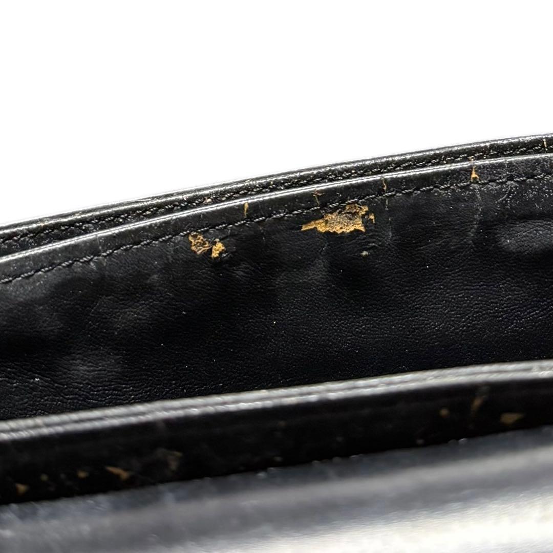 良品 LOEWE ロエベ アナグラム レザー ショルダーバッグ Vintage