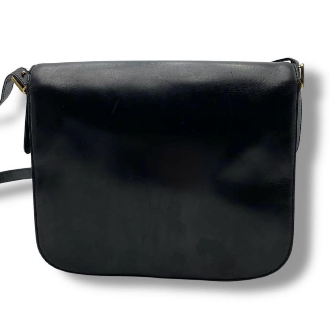 良品 LOEWE ロエベ アナグラム レザー ショルダーバッグ Vintage