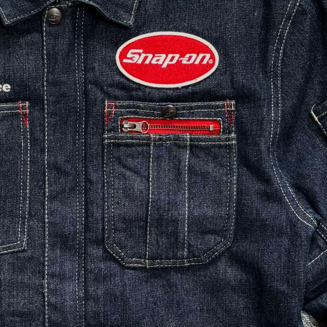 Snap-on 2WAYデニムジャンプスーツ/ツナギ/オールインワン