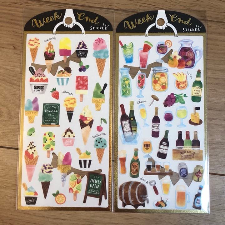 ★新品★ウィークエンドステッカー  ７種セット  フード