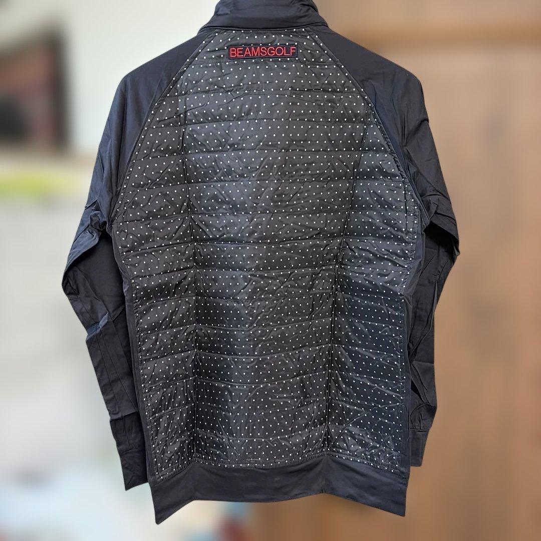 【未使用】BEAMS GOLF ドット柄ジャケット ニット　防寒　コーティング