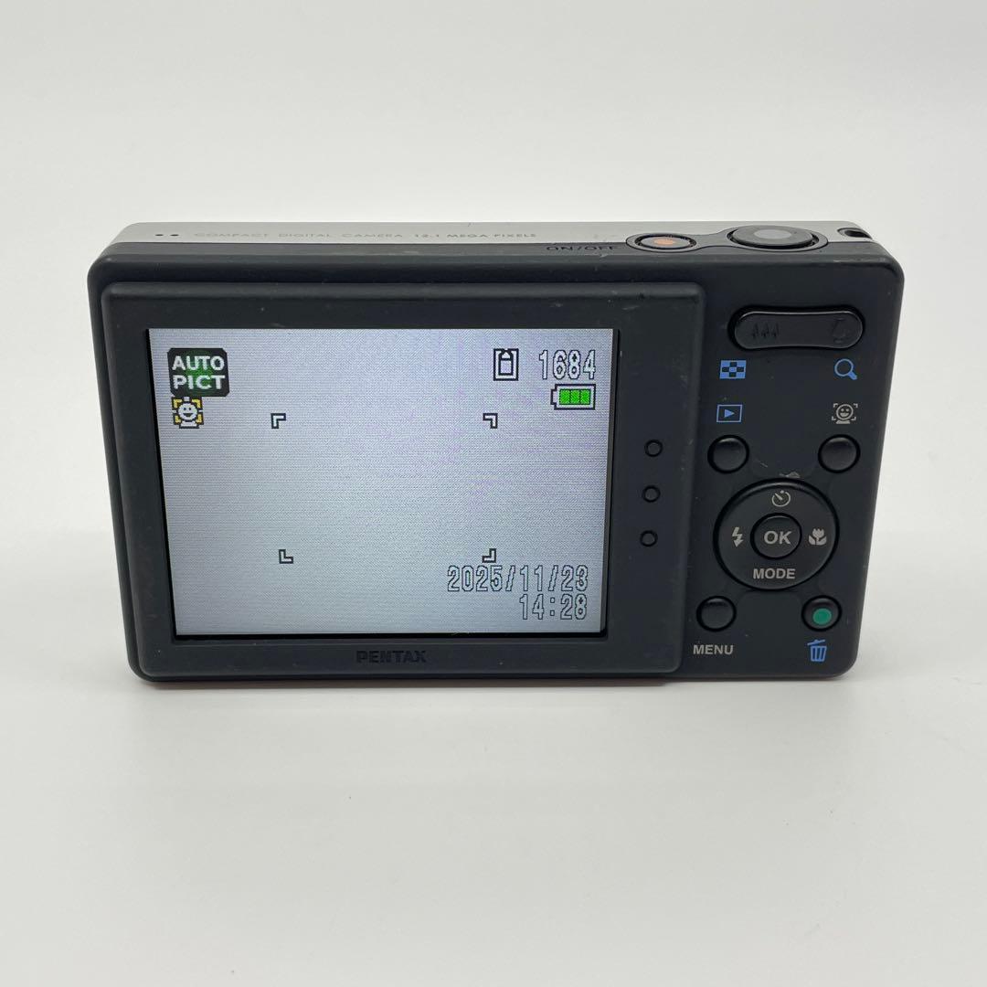 【スマホ転送セット】PENTAX OPTIO H90 ホワイト オールドコンデジ