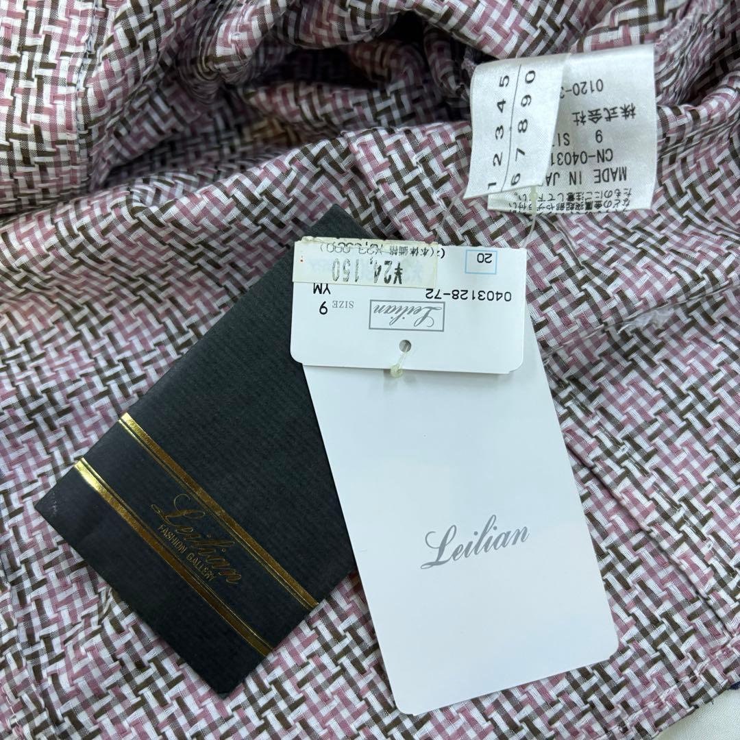 Leilian レリアン 未使用タグ付 ブラウス 9号 イタリア製生地 日本製