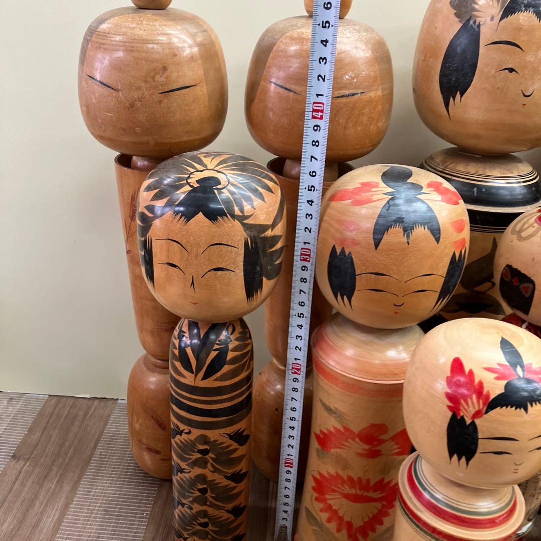 D-2 昭和レトロ 伝統工芸 伝統こけし 12体セット まとめ売り 郷土玩具