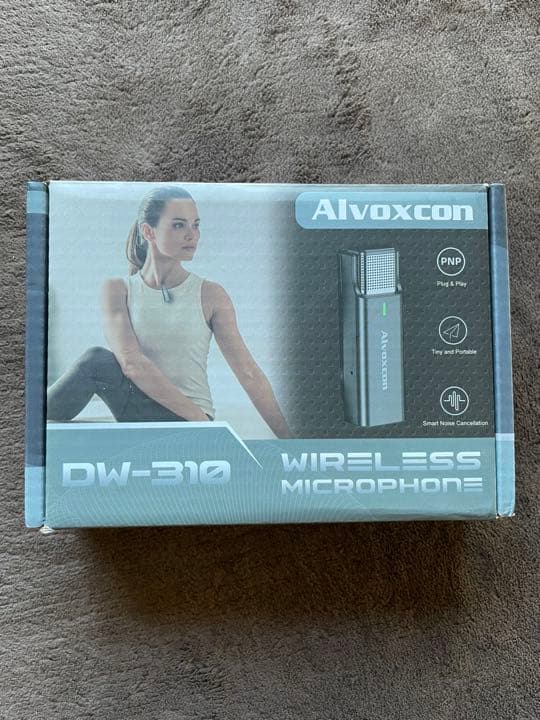 Alvoxcon ワイヤレスピンマイク2022新製品 新品未使用 プレゼント