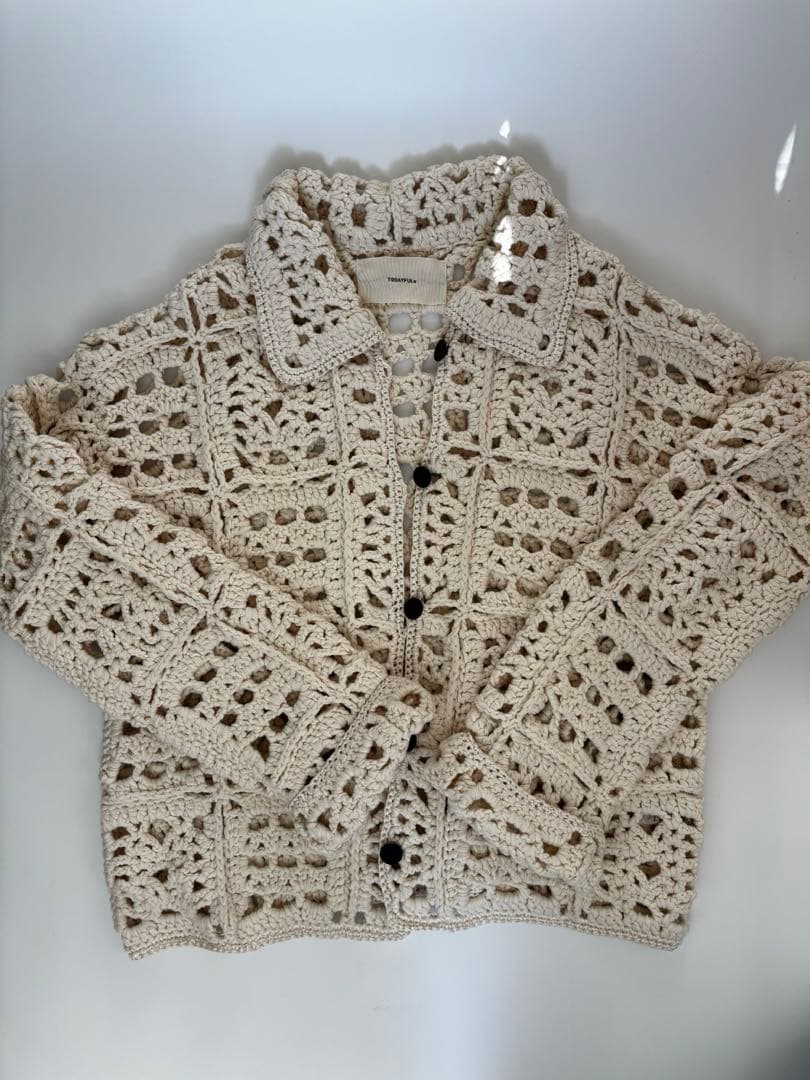 TODAYFUL Crochet Knit Shirtsエクリュ