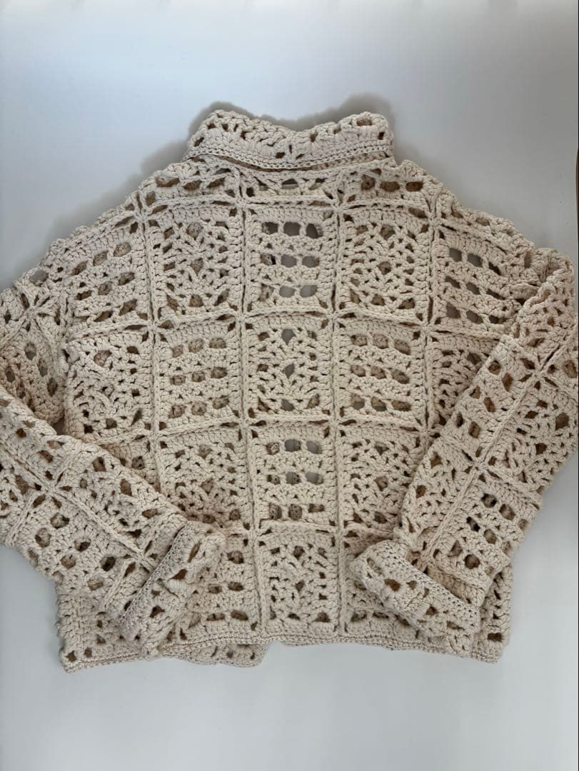 TODAYFUL Crochet Knit Shirtsエクリュ