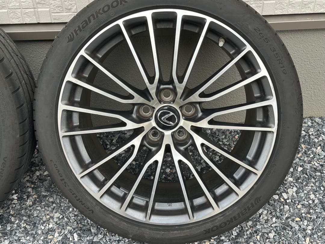 レクサス RC F 純正 BBS製19インチアルミホイール タイヤ 4本セット