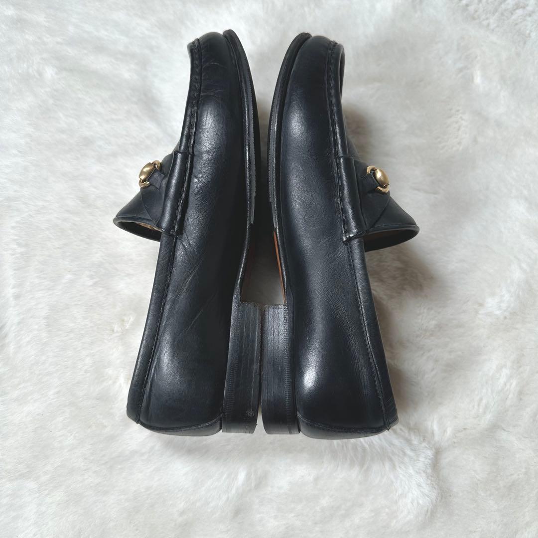 美品　グッチ　ホースビット　ローファー ブラック　35 1/2　ヴィンテージ