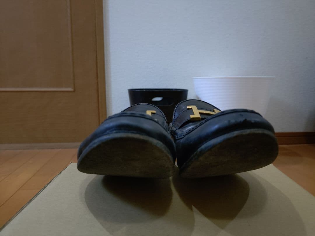 エルメス ブラック ローファー 35.5