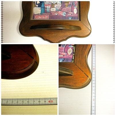 超希少ヴィンテージ パブミラー 額装タオル掛け付◆直輸入品ガラス製レアインテリア