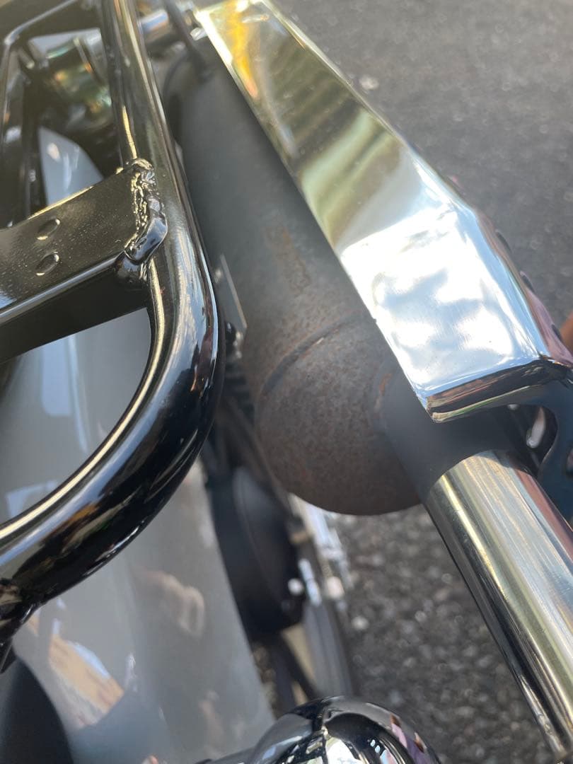 【美品】TAKEGAWA スクランブラーマフラー（アップ)(政府認証）