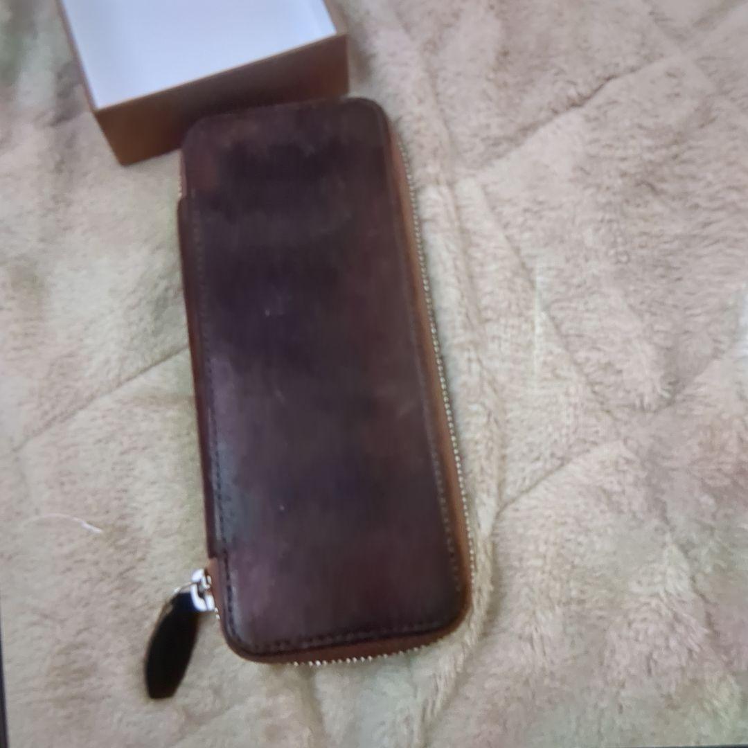 SEASAR レザー筆箱 ブラウン