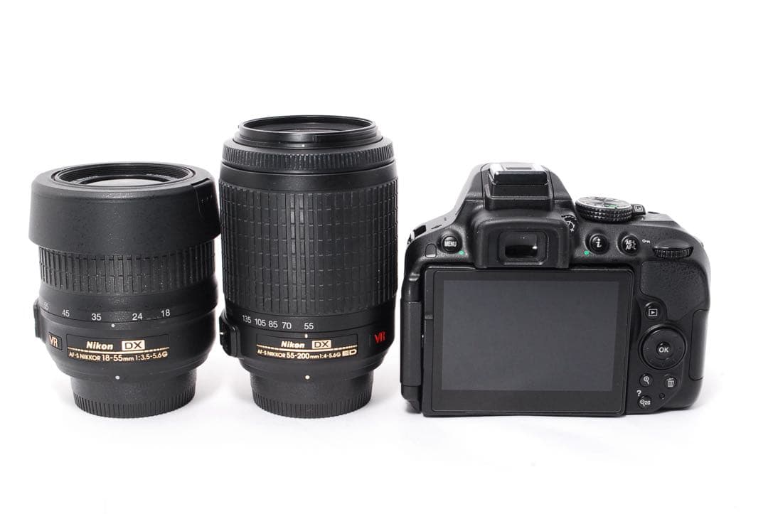 WiFi搭載◆Nikon D5300◆一眼レフカメラ◆手ぶれ補正◆レンズフード付
