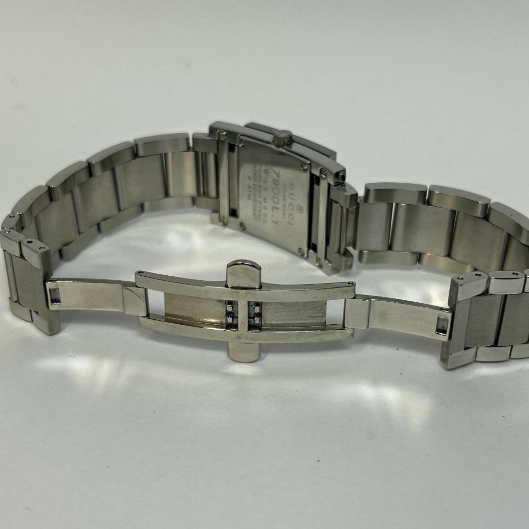 【美品】GUCCI グッチ 7900L ブラック スクエアウォッチ レディース