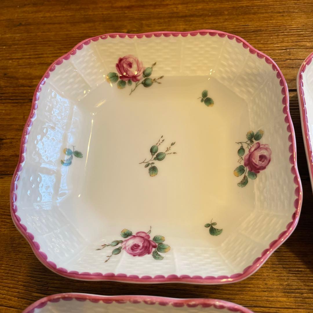 キャットマンリチャードジノリRichard Ginori バラローズ柄4枚