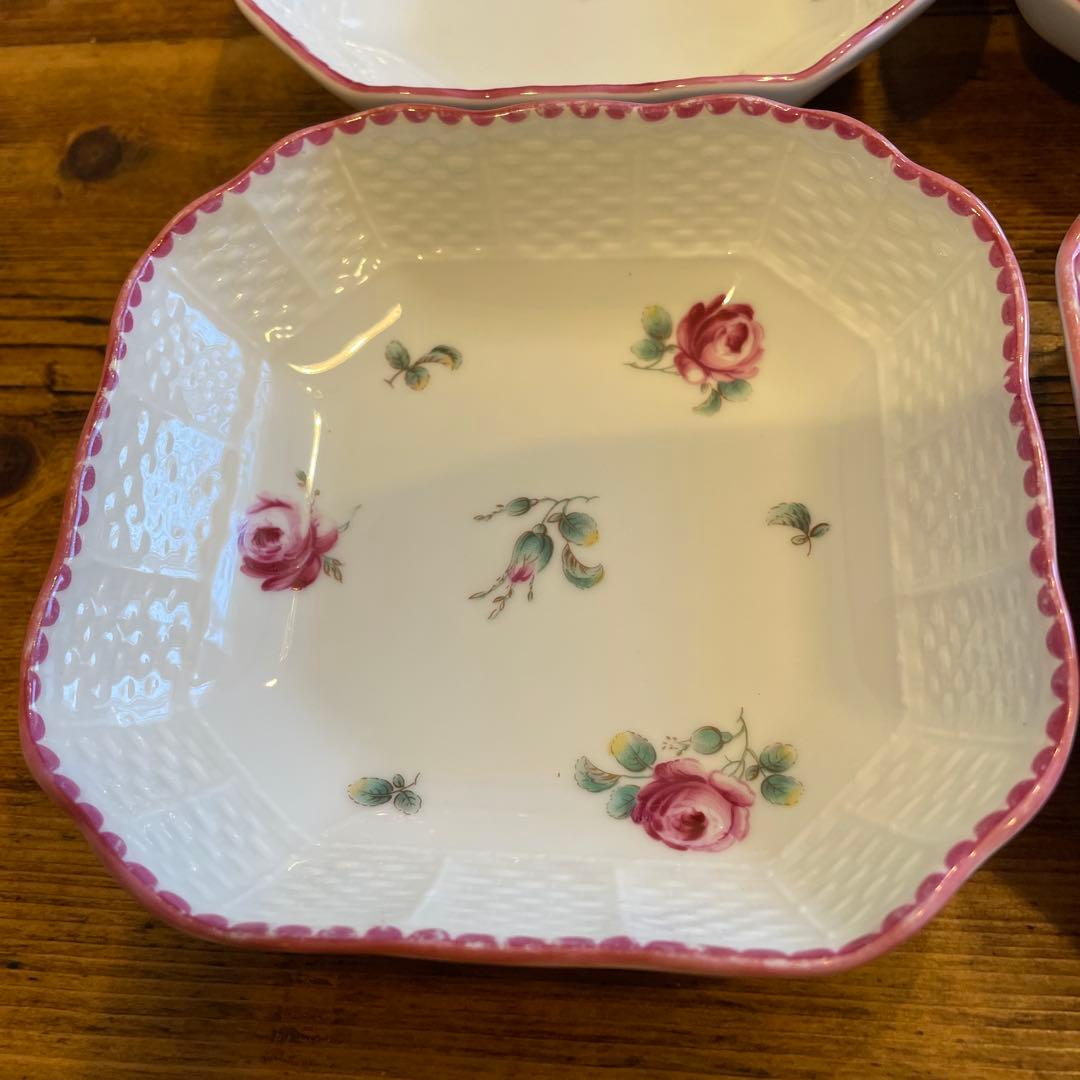 キャットマンリチャードジノリRichard Ginori バラローズ柄4枚