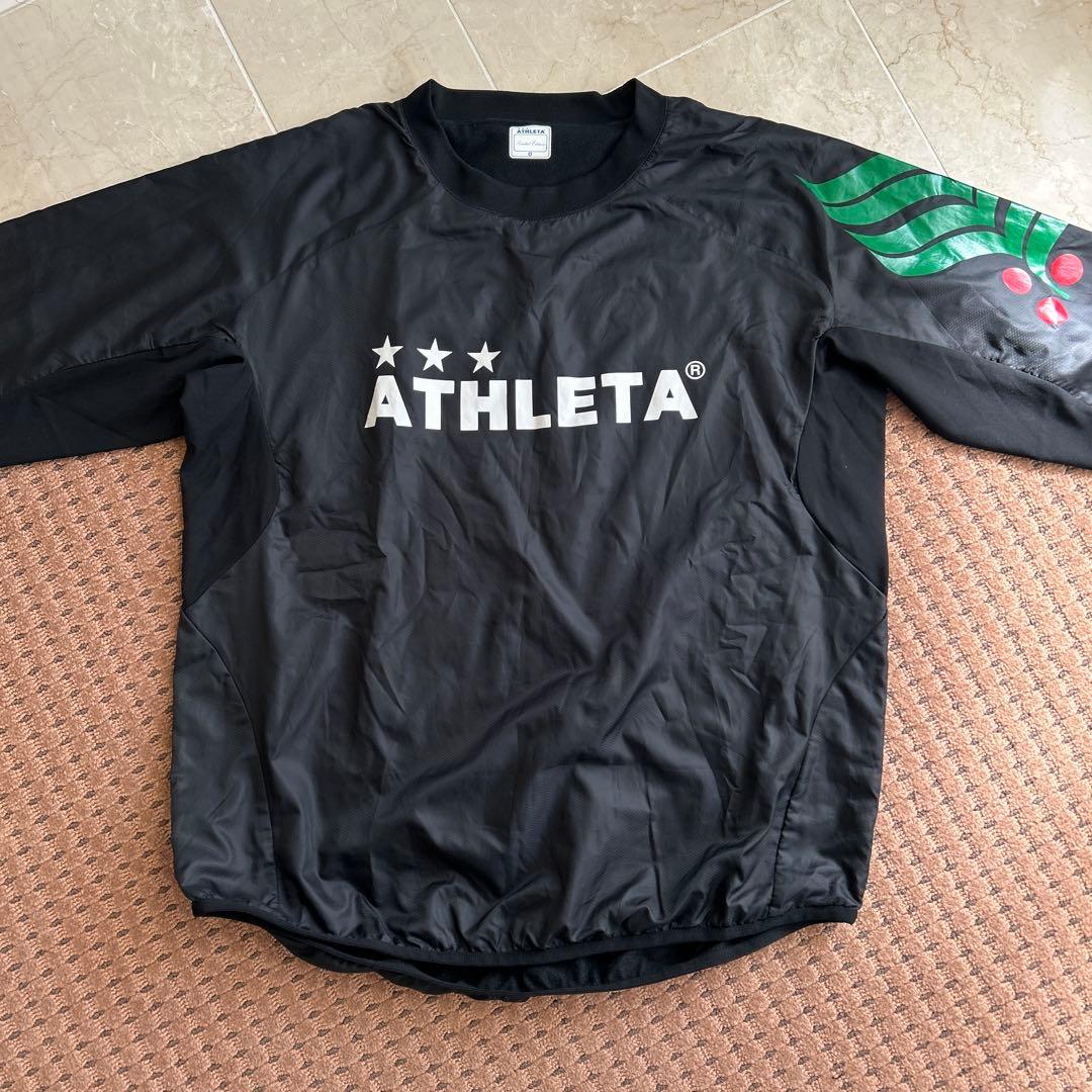 ★美品★ATHLETA 保温裏地付！防寒ジャージ ピステ 上下セット O LL