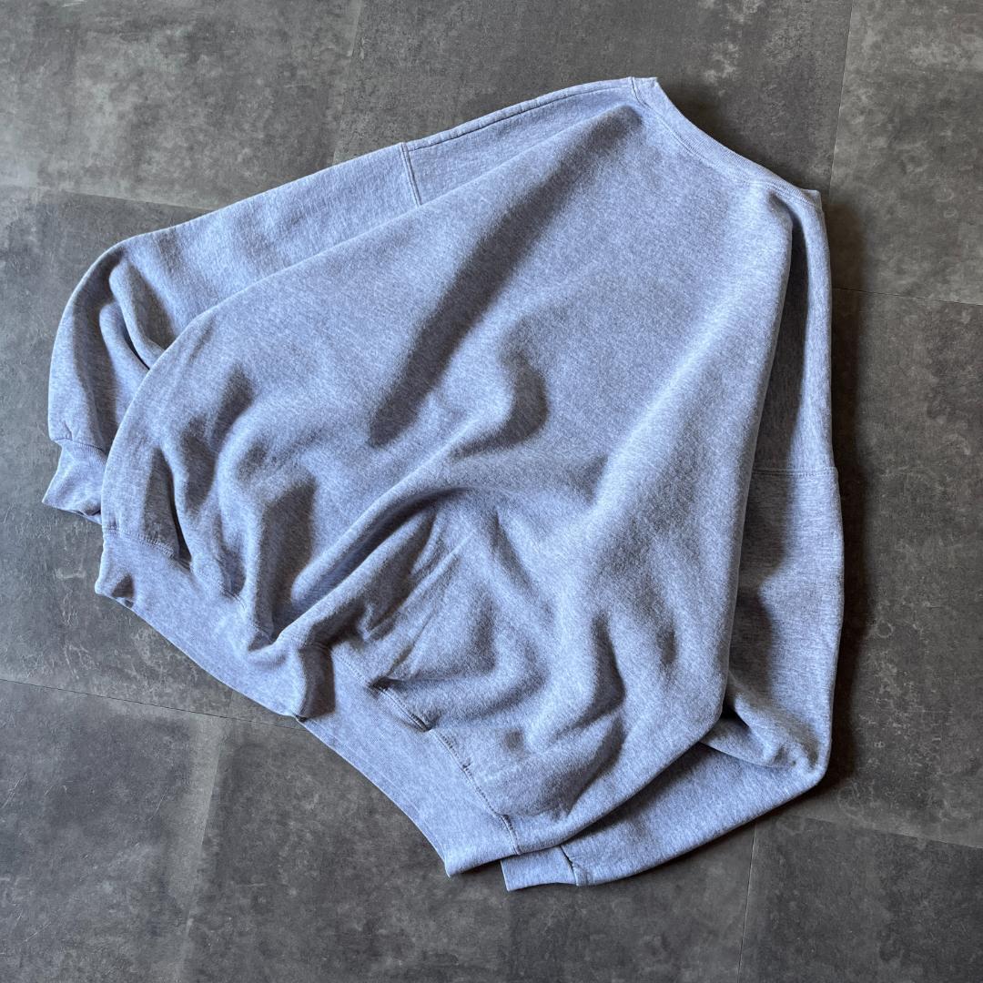 00s Champion スウェット プリントロゴ 灰 XXL A420 短丈