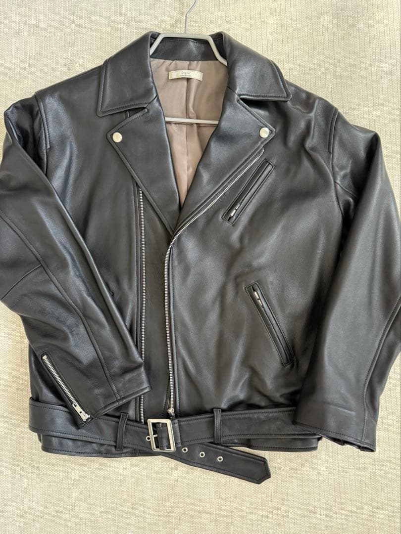 【未使用】Ungrid リアルレザー　ルーズライダース　羊革