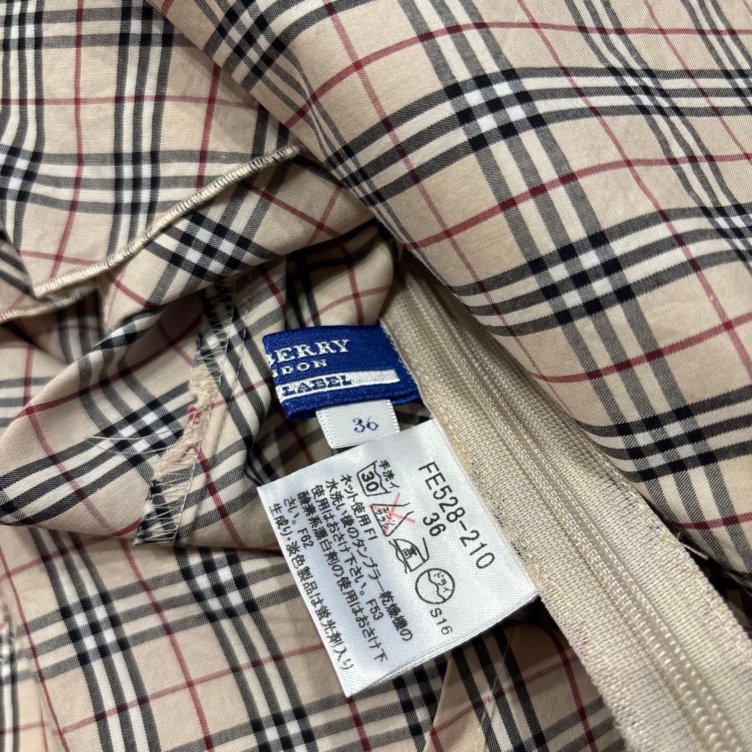 【バーバリーブルーレーベル】✳︎かわいいノバチェック柄キャミソール✳︎36size