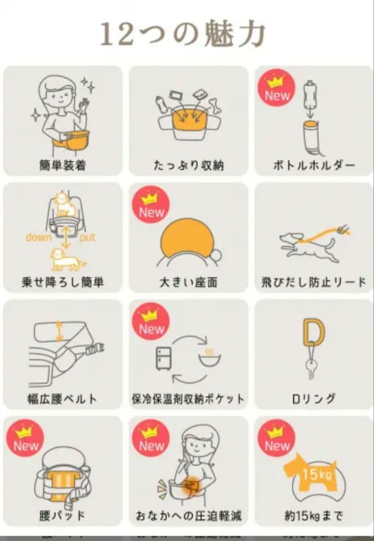 Nu-iドッグキャリアラージ　ショルダー付き