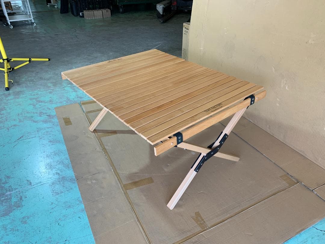 テントファクトリー ウッドラインロールトップテーブルTF-ZEL-RT90W