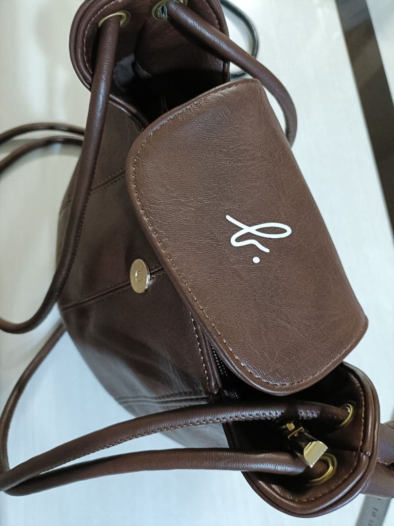 新品　Agnes bロゴ ブラウン　ショルダーバック　アニエス・ベー