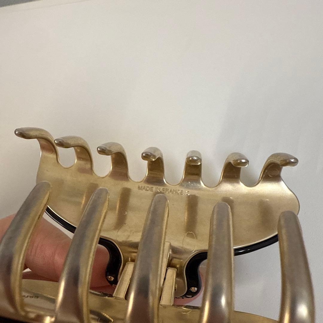 ALEXANDRE DE PARIS ブラックへアクリップMサイズ