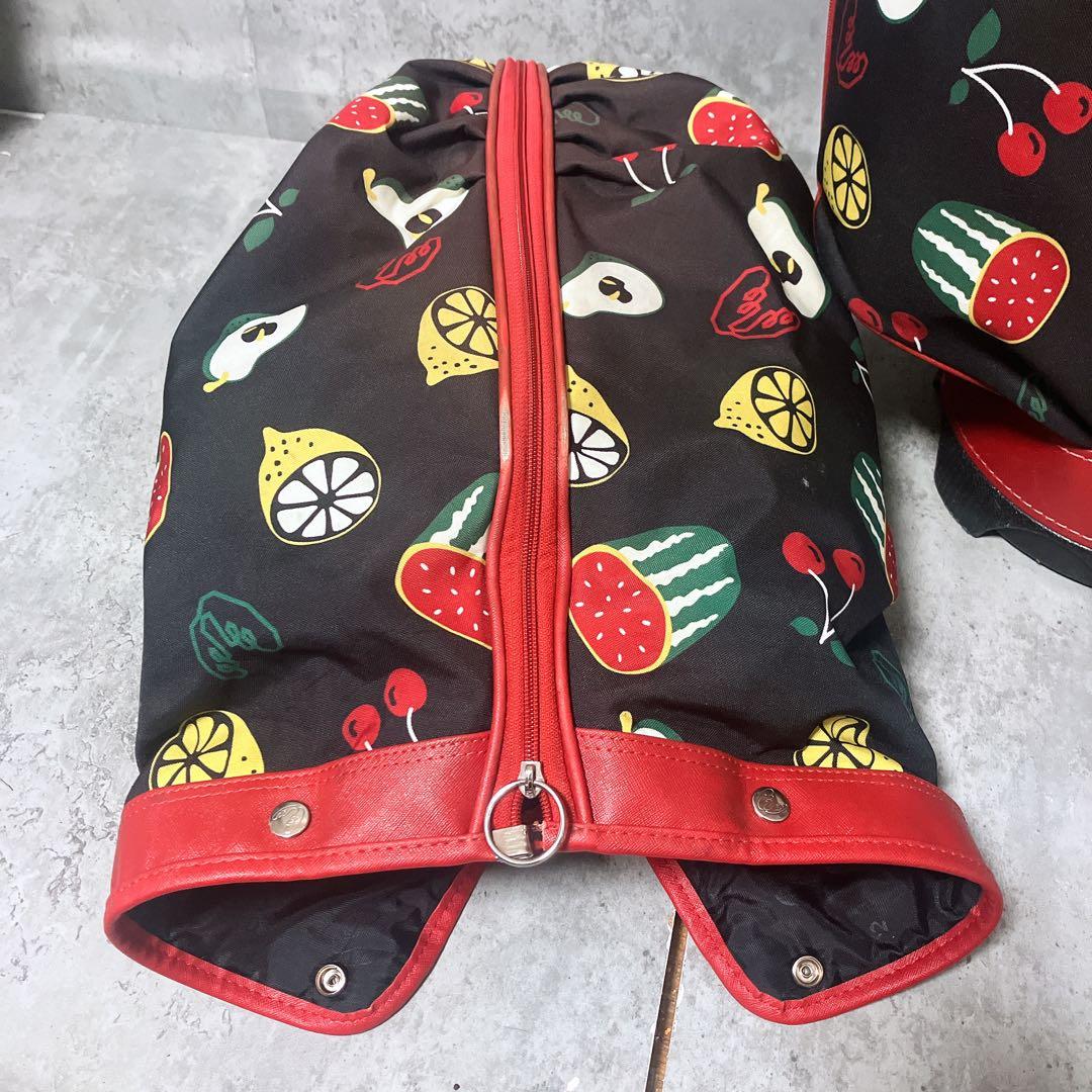 【希少】ミエコウエサコ noisy x2 フルーツ柄 キャディバッグ