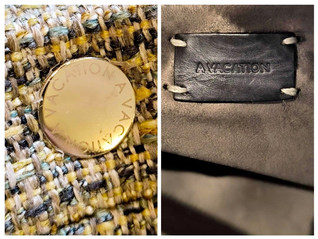 【美品】A VACATION TOOLS ツイード ショルダーバッグ