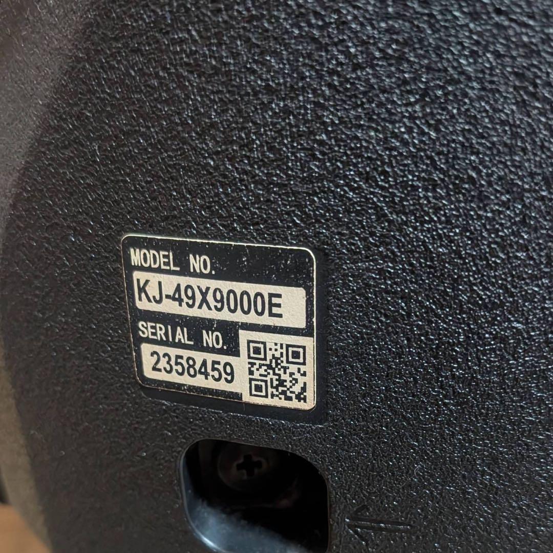 【ジャンク品】SONY 49インチ 4K液晶テレビ KJ-49X9000F