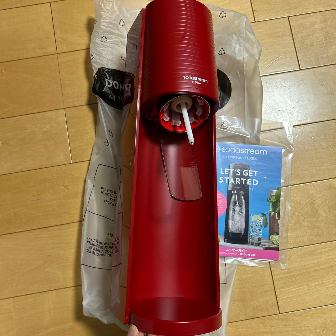 SodaStream TERRA 炭酸水メーカー レッドSSM1102